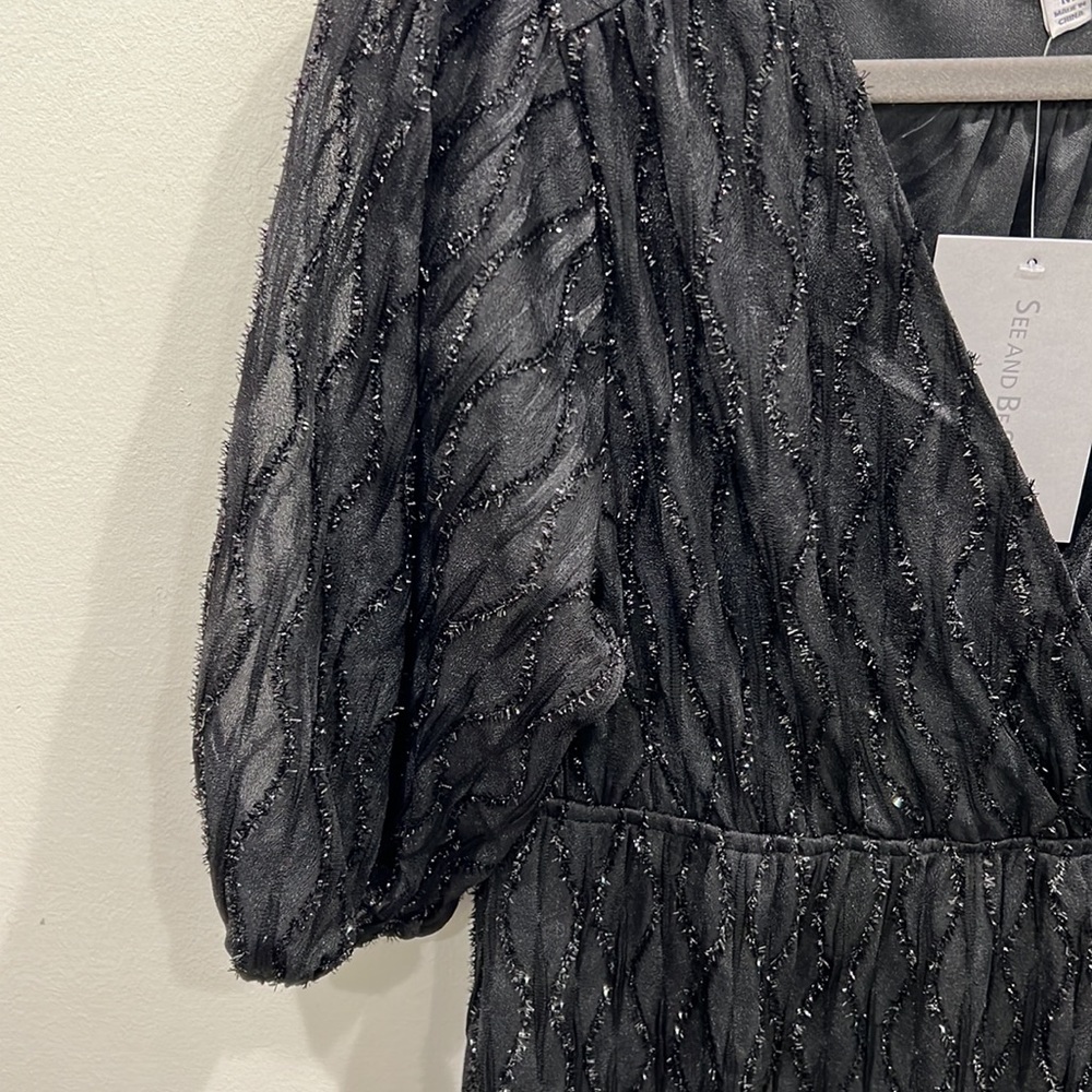 NWT Glitter empire waist midi dress - Picture 3 of 6